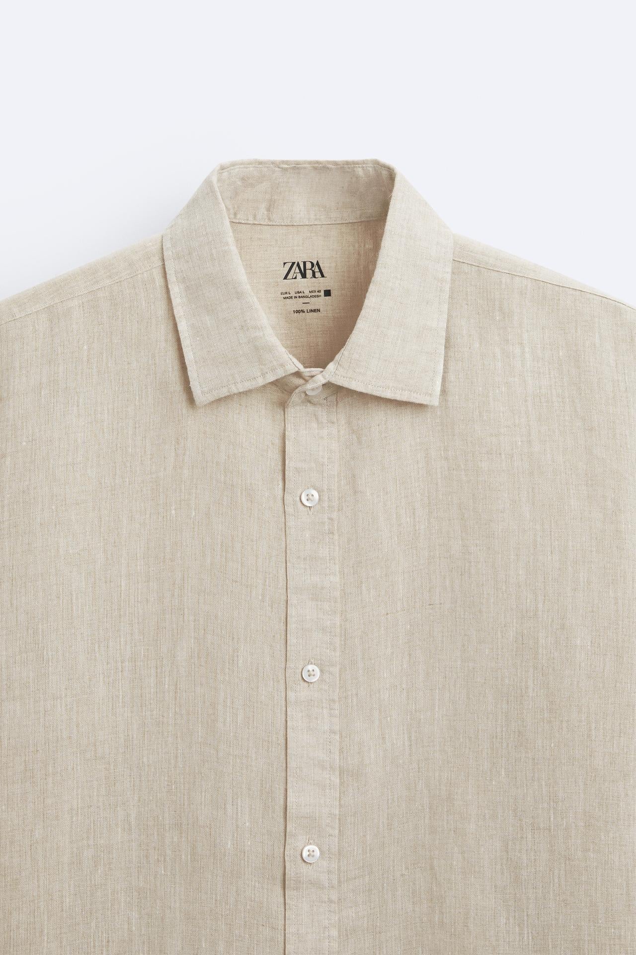 ZARA 100% LINEN SHIRT | ZARA MAN