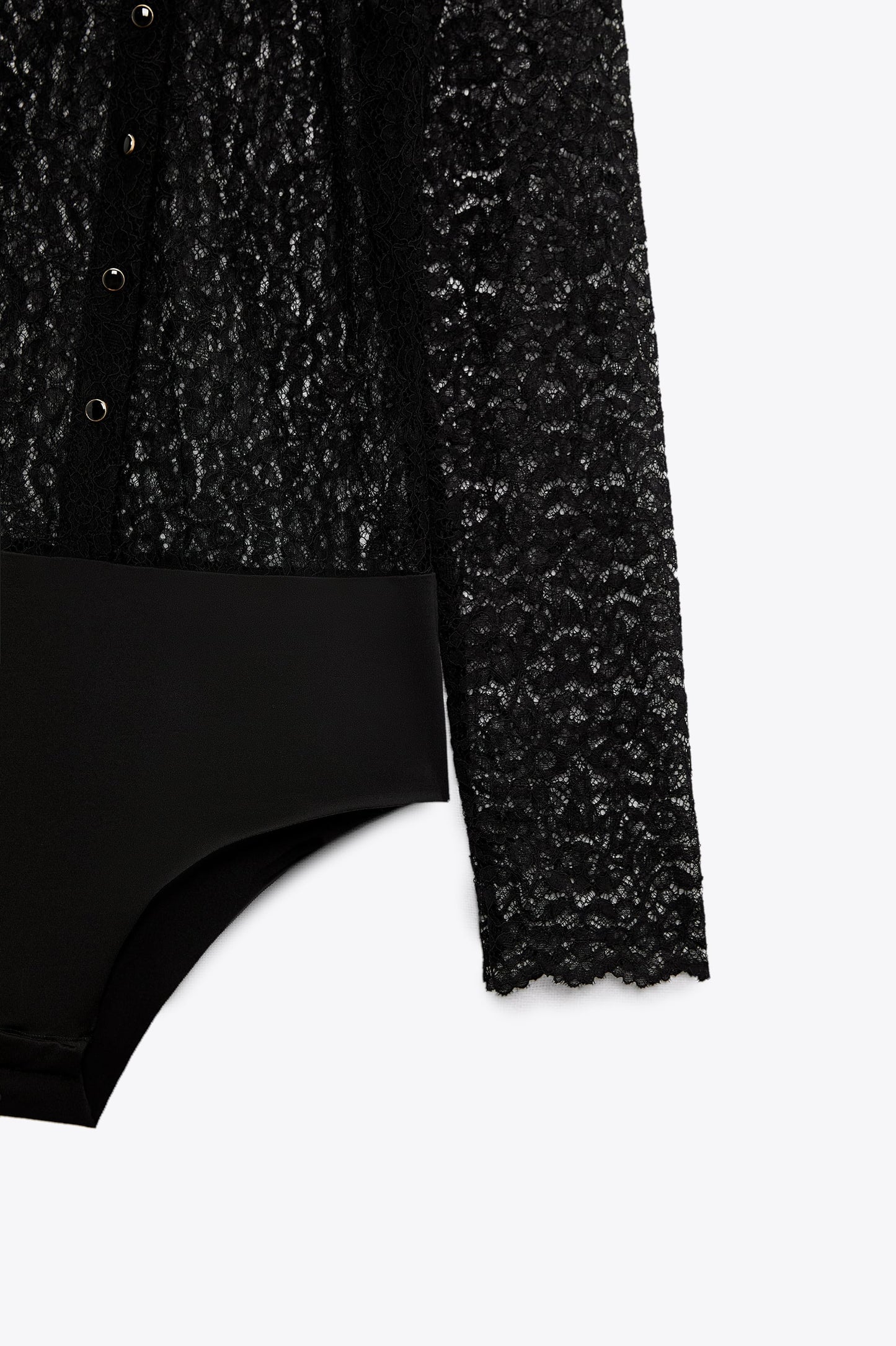 ZARA BLACK LACE BODYSUIT