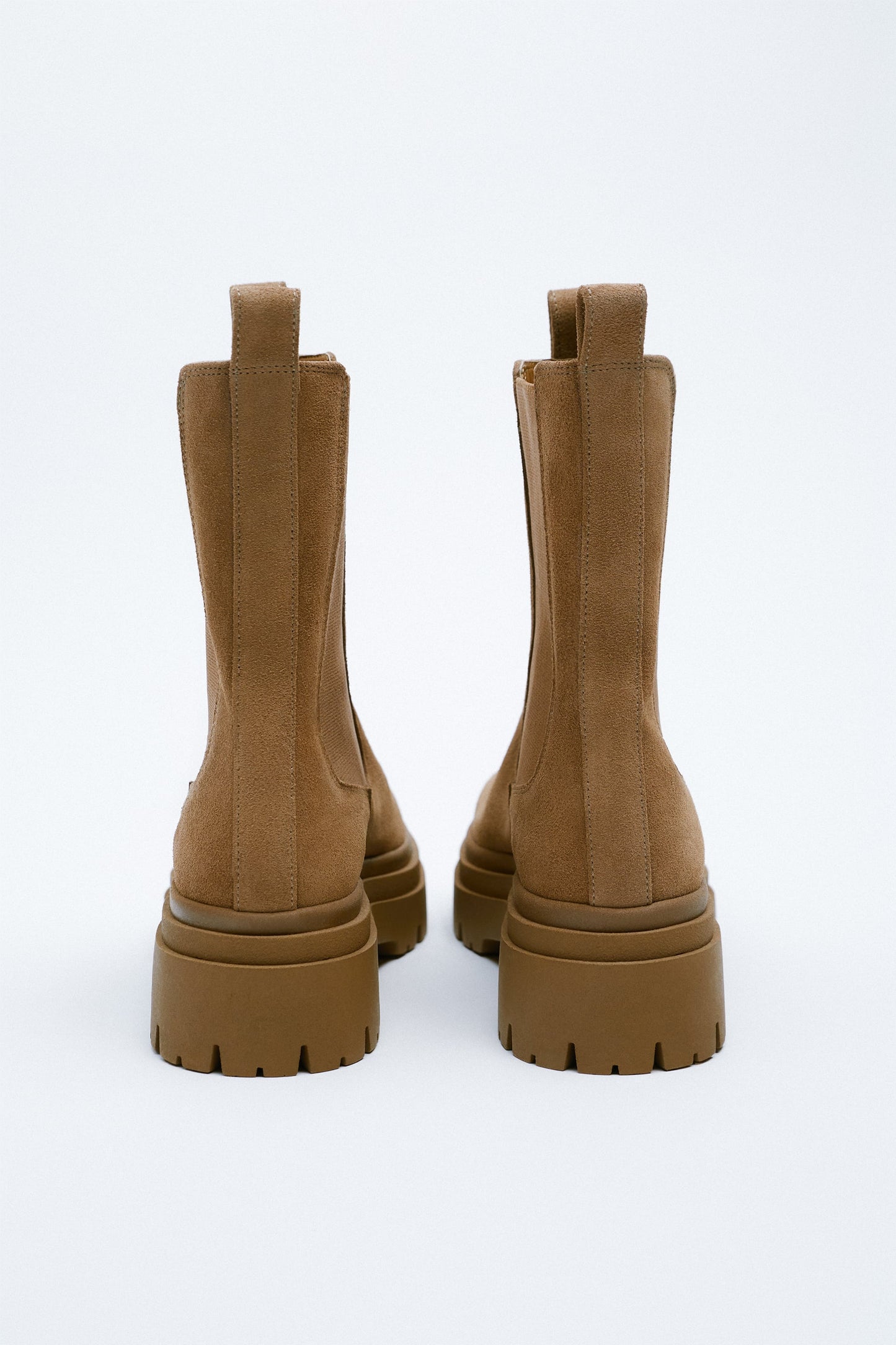 ZARA LEATHER LUG ANKLE BOOTS | ZARA BOOTS