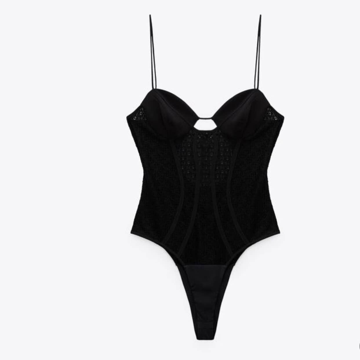 ZARA LACE BODYSUIT | ZARA COMBINED LACE BODYSUIT