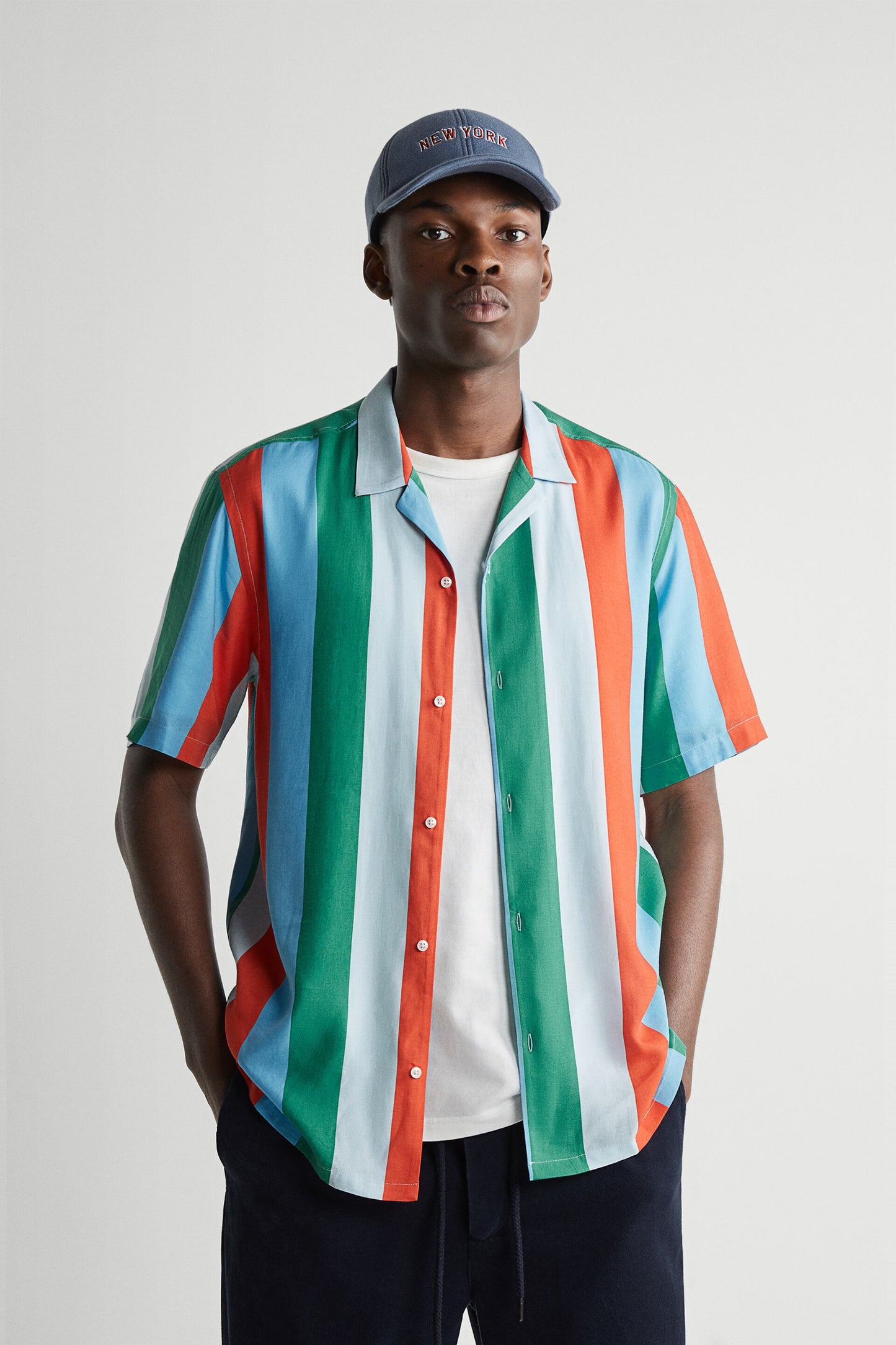 ZARA STRIPED PRINT SHIRT