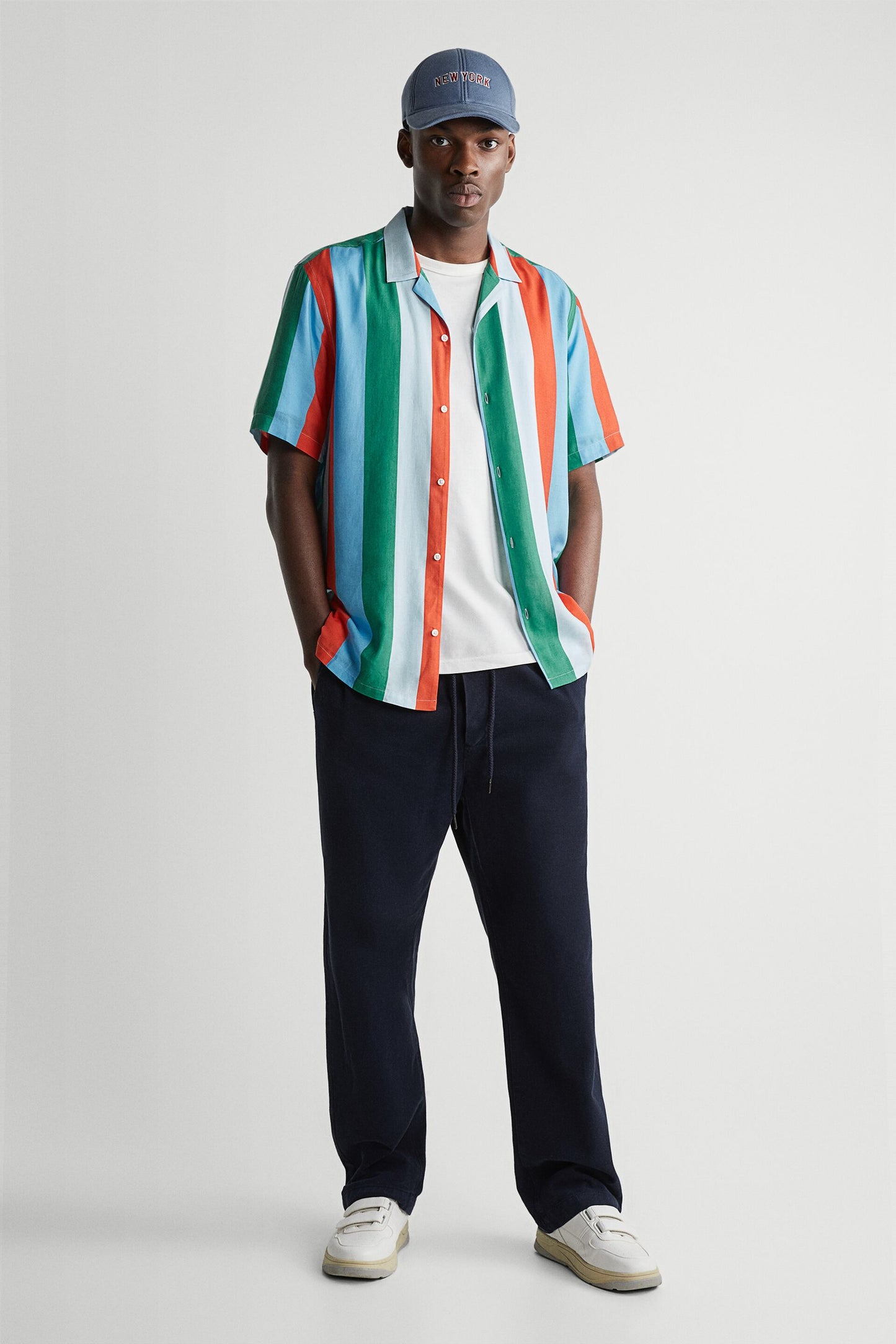ZARA STRIPED PRINT SHIRT