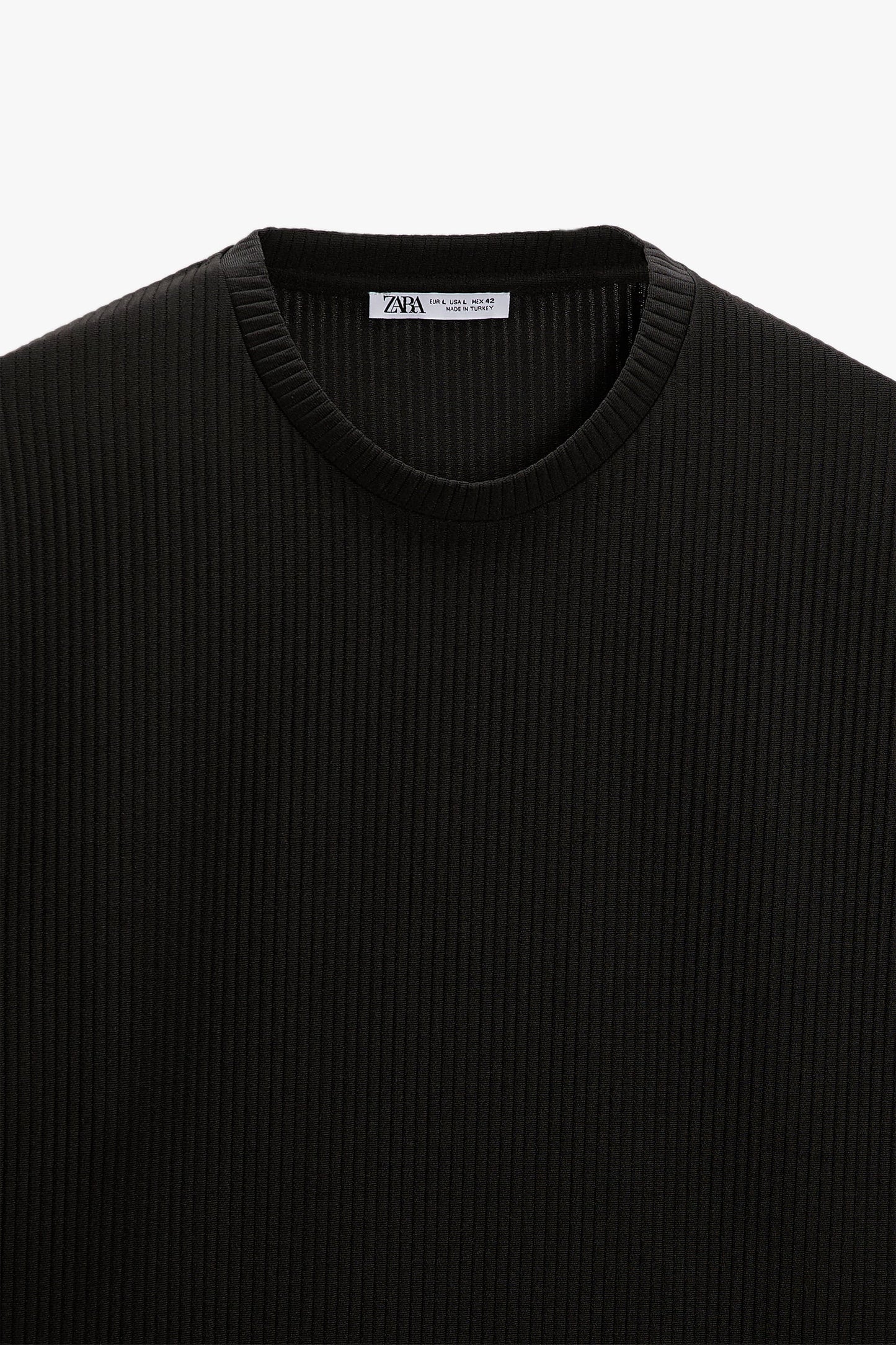 ZARA STRUCTURED OTTOMAN T-SHIRT