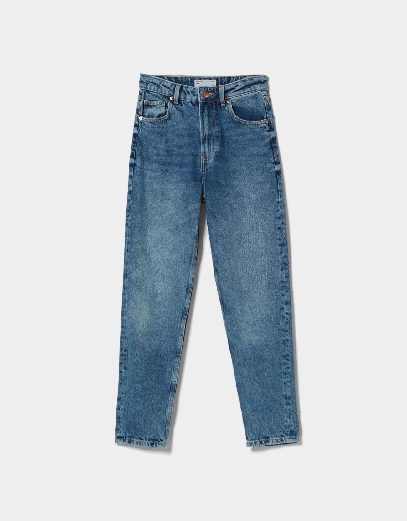 Bershka VINTAGE - Straight leg jeans - light blue denim/light-blue denim -  Zalando.de