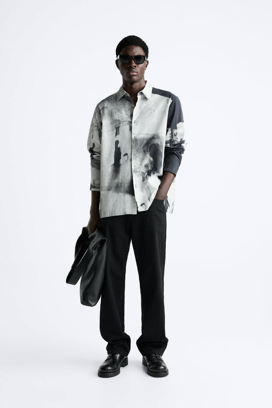 ZARA ABSTRACT PRINT SHIRT | ZARA MEN