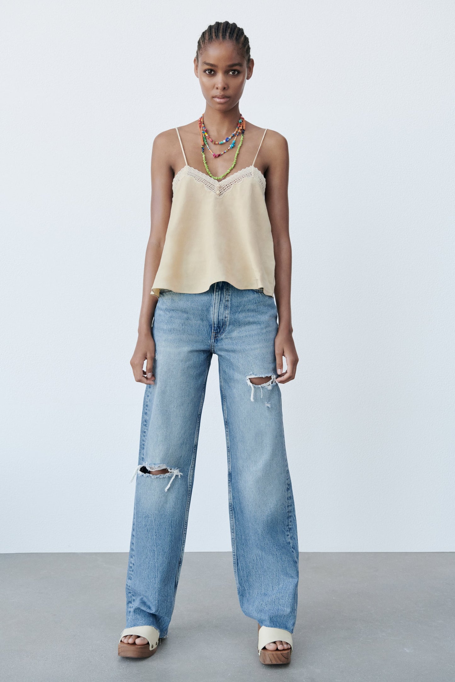 ZARA CAMISOLE WITH LINEN