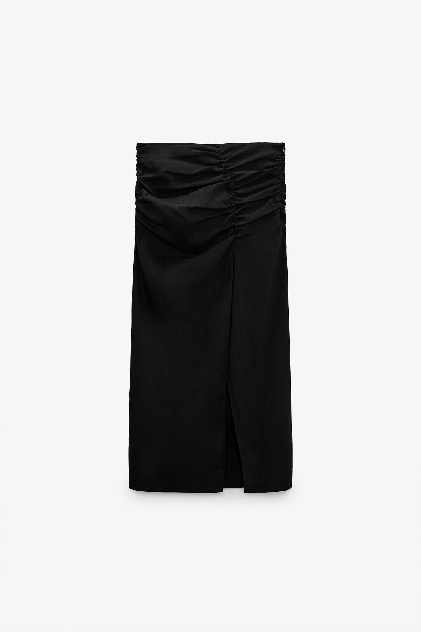 ZARA DRAPED MIDI SKIRT