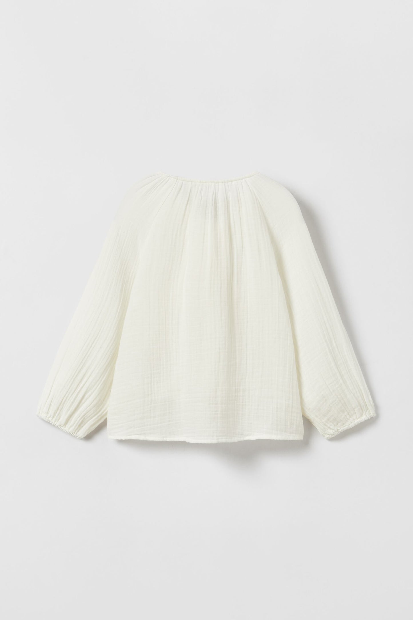 ZARA EMBROIDERED MUSLIN BLOUSE | ZARA GIRL