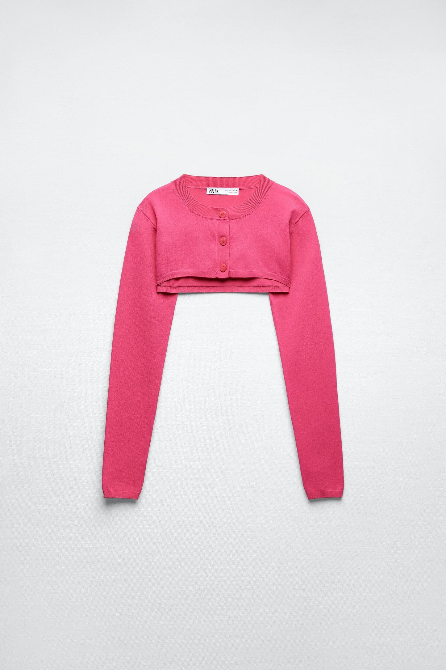 ZARA KNIT CROPPED JACKET