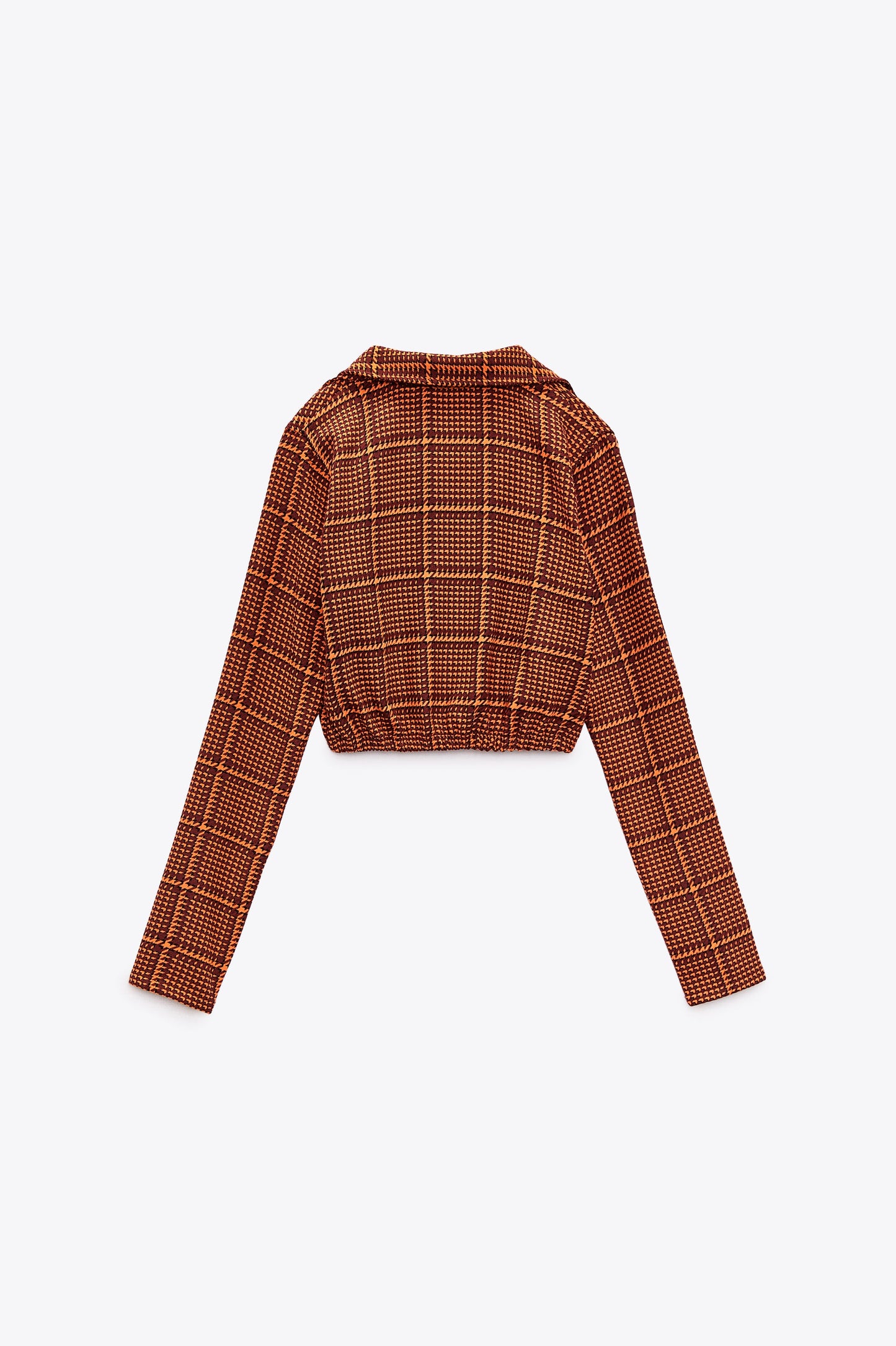 ZARA PLAID CROP SHIRT