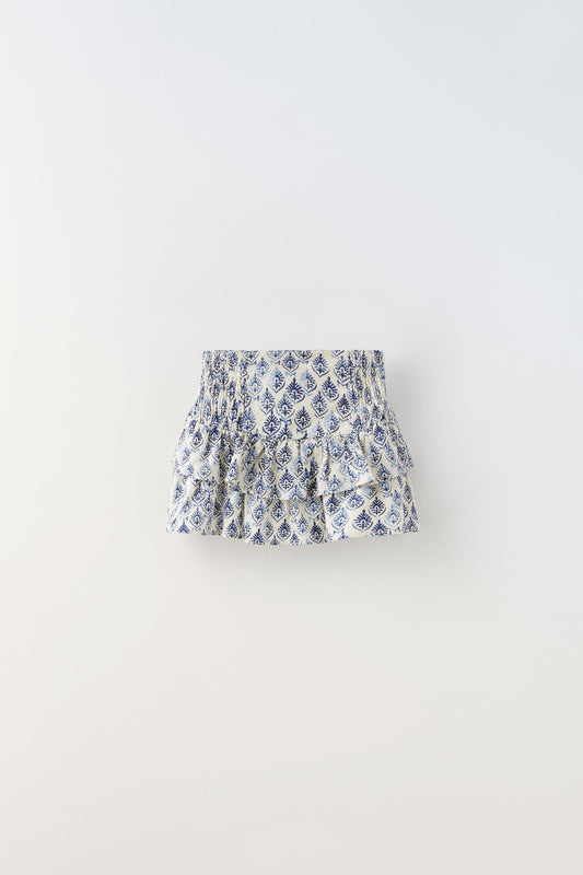 ZARA PRINTED RUFFLED SKIRT | ZARA GIRL