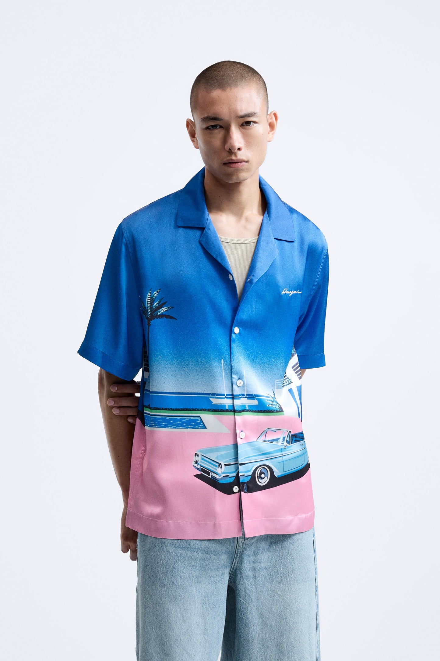 ZARA PRINTED © HIROSHI NAGAI SHIRT