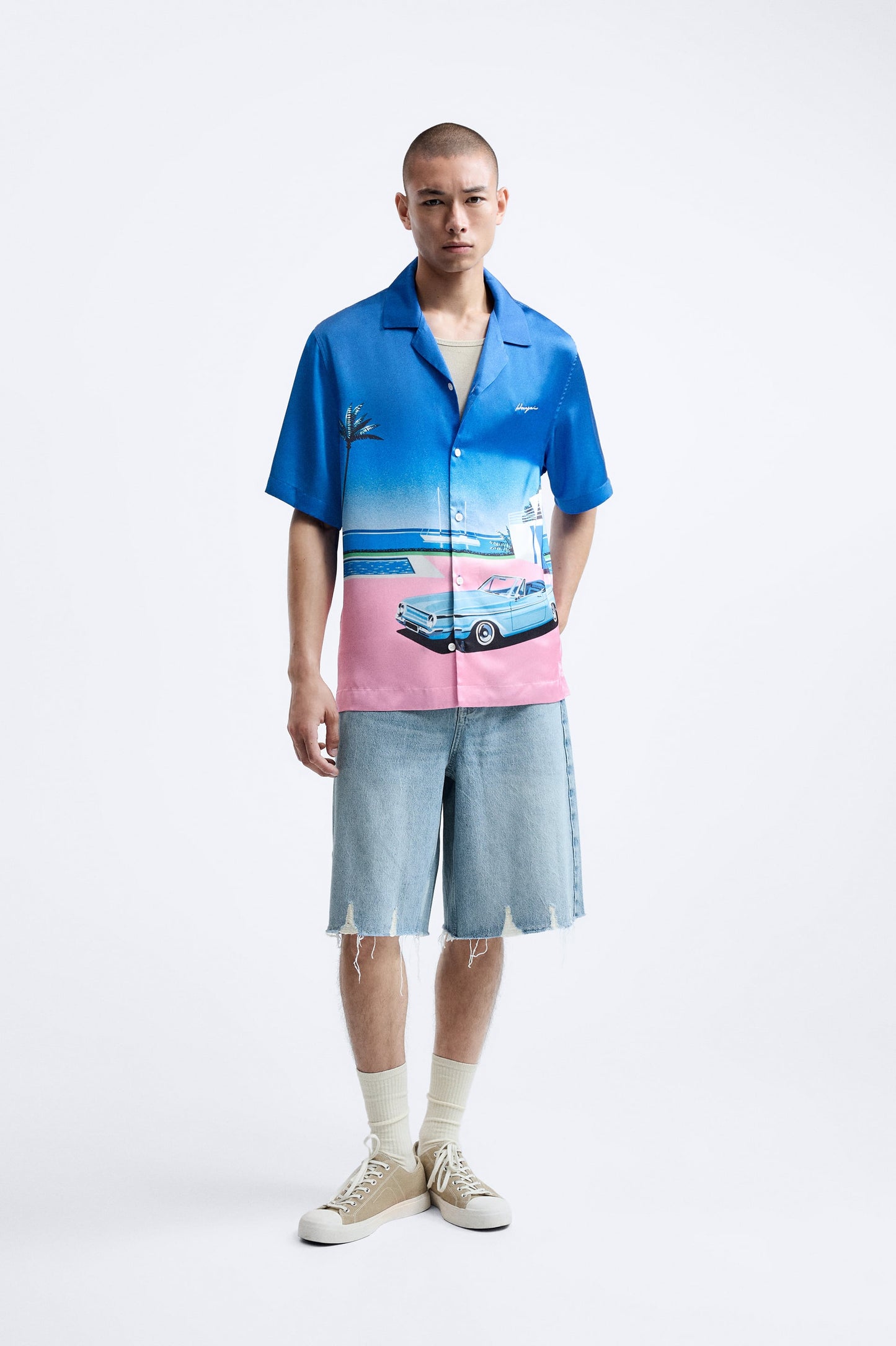 ZARA PRINTED © HIROSHI NAGAI SHIRT