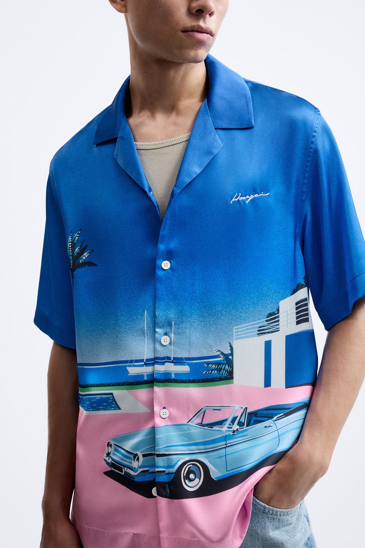 ZARA PRINTED © HIROSHI NAGAI SHIRT