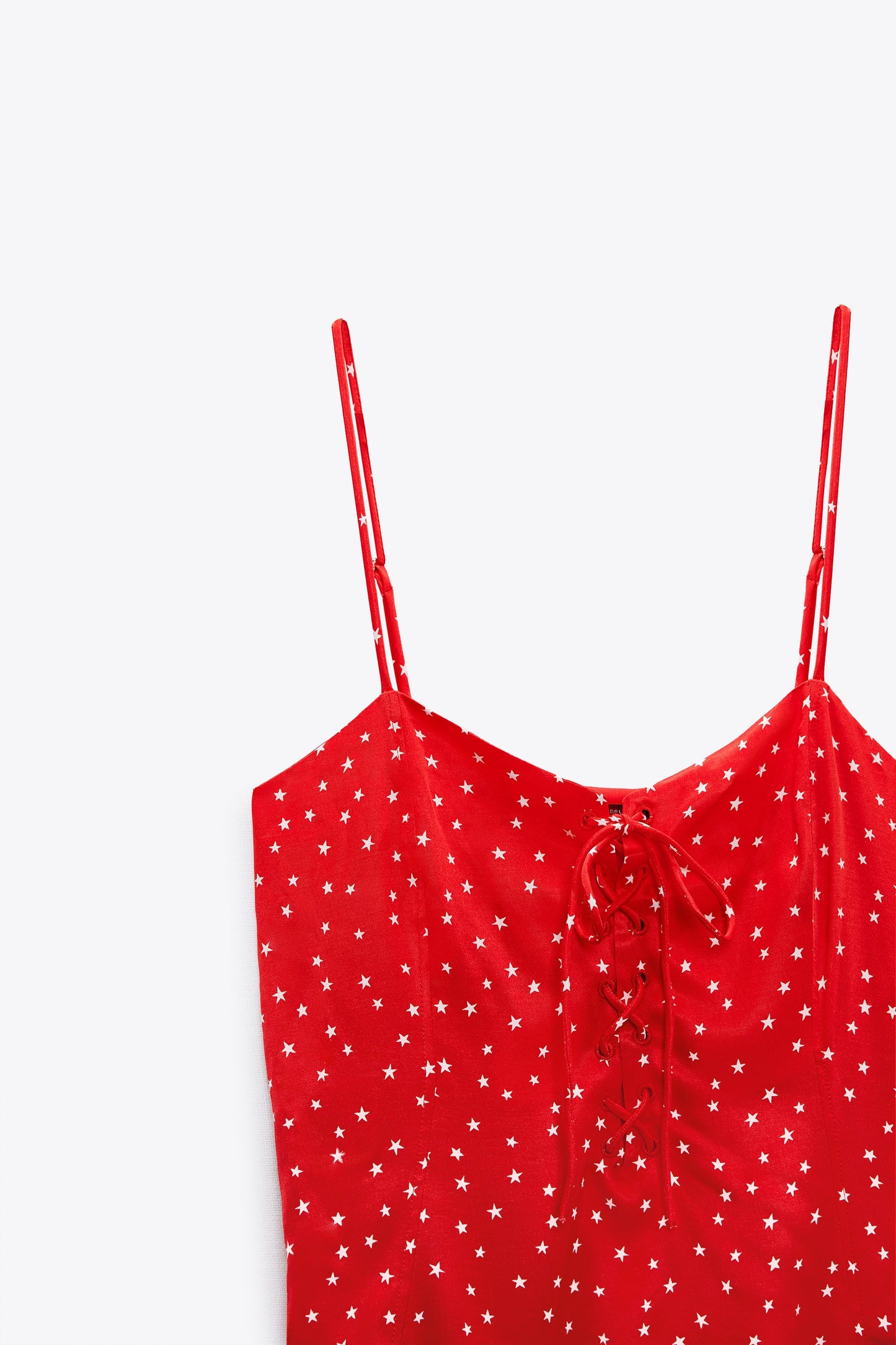 ZARA SATIN EFFECT STAR BODYSUIT