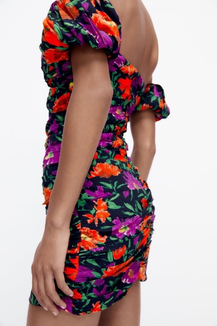 ZARA FLORAL PRINT DRESS