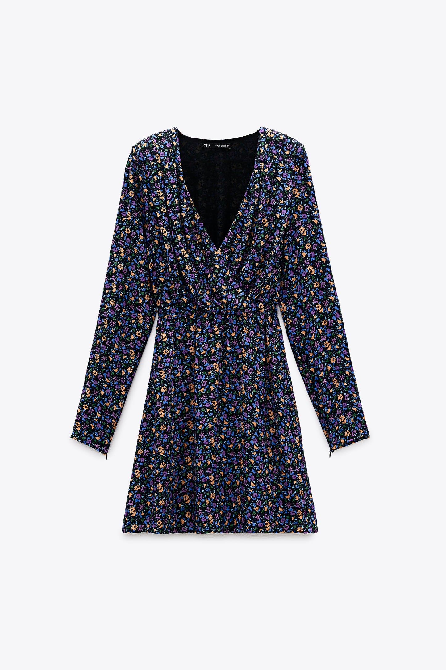 ZARA BLUE FLORAL PRINTED