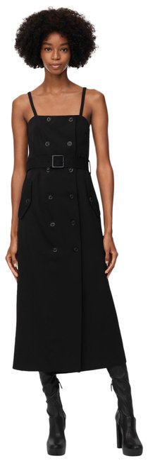 Zara black belted store dress