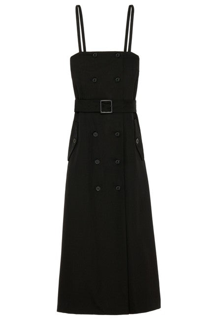 ZARA BLACK BELTED SATIN EFFECT