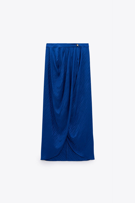 ZARA JACQUARD WRAP SKIRT